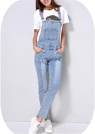 womens light blue jumpsuit