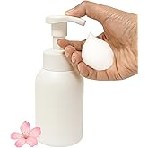 Emarful Plastic Foaming Hand Soap Dispenser,Toddler Bar Soap Cute Kids Dispenser for Bathroom Refillable Pump Bottles for Kitchen Liquid Shampoo Body Wash 10oz 300ml (1, White)