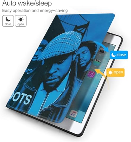 Wehoiweh The Ro-Ots - Carcasa antiarañazos fina y ligera con soporte ajustable, función de reposo/activación automática, protección para la espalda, funda para iPad Air3 10.5 iPad 7ª 10.2 talla única