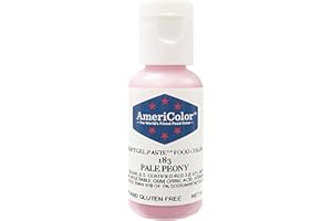 AmeriColor, Pale Peony, 0.75 Ounce Bottle, Soft Gel Paste Food Color