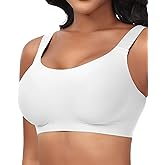 Ganado Seamless Wireless Bras for Women Full Coverage No Underwire Supportive Bras Padded T Shirt Bra Comfort Bralette