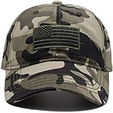 MANMESH HATT USA American Flag Embroidered Hat, Adjustable Washed Distressed Baseball Cap for Men Women