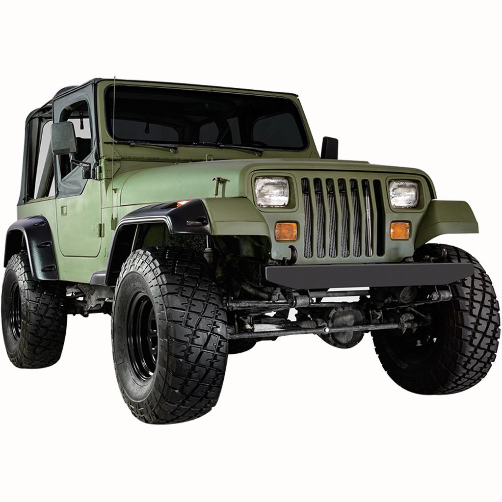 Amazon.com: EAG 87-95 Jeep Wrangler YJ Front + Rear Fender Flare Wheel  Cover Trim Pocket Rivet Style: Automotive