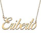 HUAN XUN Customized Custom Simple Any Name Necklace
