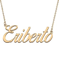 HUAN XUN Customized Custom Simple Any Name Necklace