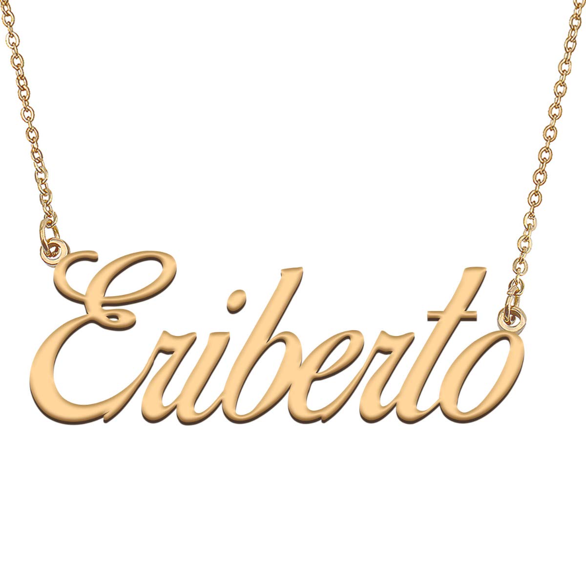 HUAN XUN Customized Custom Simple Any Name Necklace