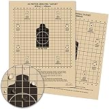 Rite In The Rain Weatherproof 25 Meter Target, 8 1/2" x 11", Tan, M16A2 / M16A4 Front, M4 Carbine Back, 100 Sheet Pack (No. 9125)