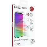 ZAGG Glass Elite Screen Protector for iPhone 14/16e/13/13 Pro - 5X Stronger Tempered Glass, Scratch & Smudge-Resistant, VisionGuard Blue-Light Protection, InvisibleShield, Easy to Install