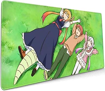 Amazon ステッチエッジ付きxacujqアニメビッグマウスパッド ラップトップラバーベースゲームマウスマット テーブルマット かわいい女の子 35x12in Xacujq パソコン 周辺機器 通販