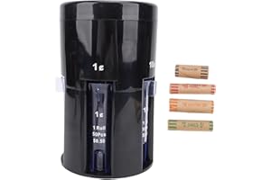 Mrisata Automatic Sorter Digital Electric 5 in 1 Sorting Machine Counts Pennies Nickels Dimes Quarters Dollars for Home Office Store ABS Compact Space Saving