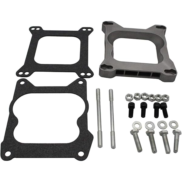 Air Intake & Fuel Delivery 2" Open Square Phenolic Carburetor Spacer Fits Edelbrock Holley SBC