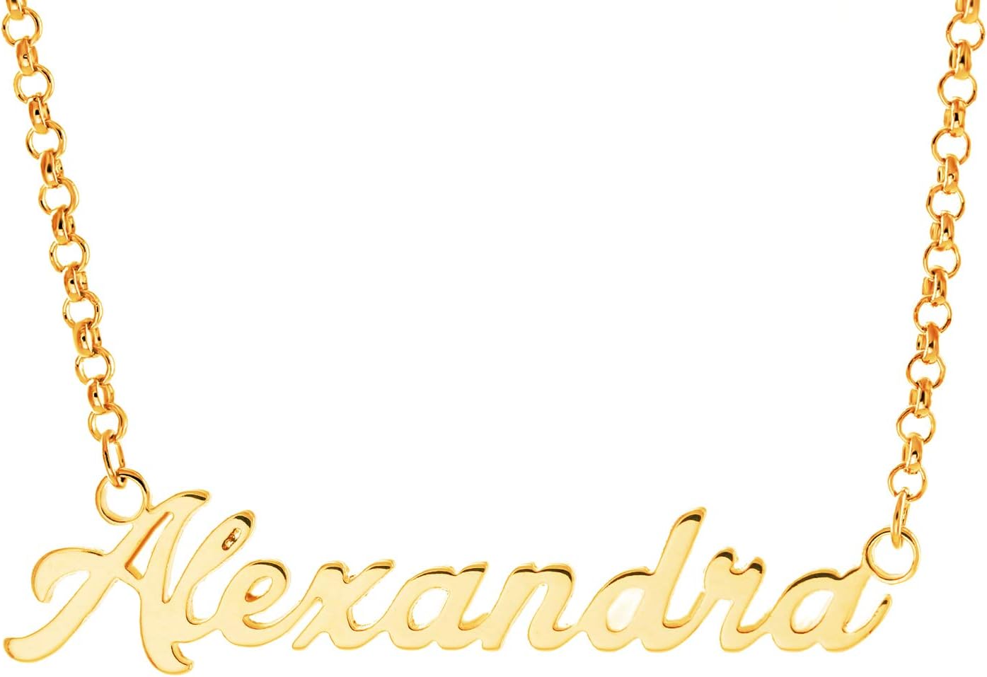 Personalized Name Necklace Pendant Custom Made Necklace with Name 14k Gold Gifts for Women