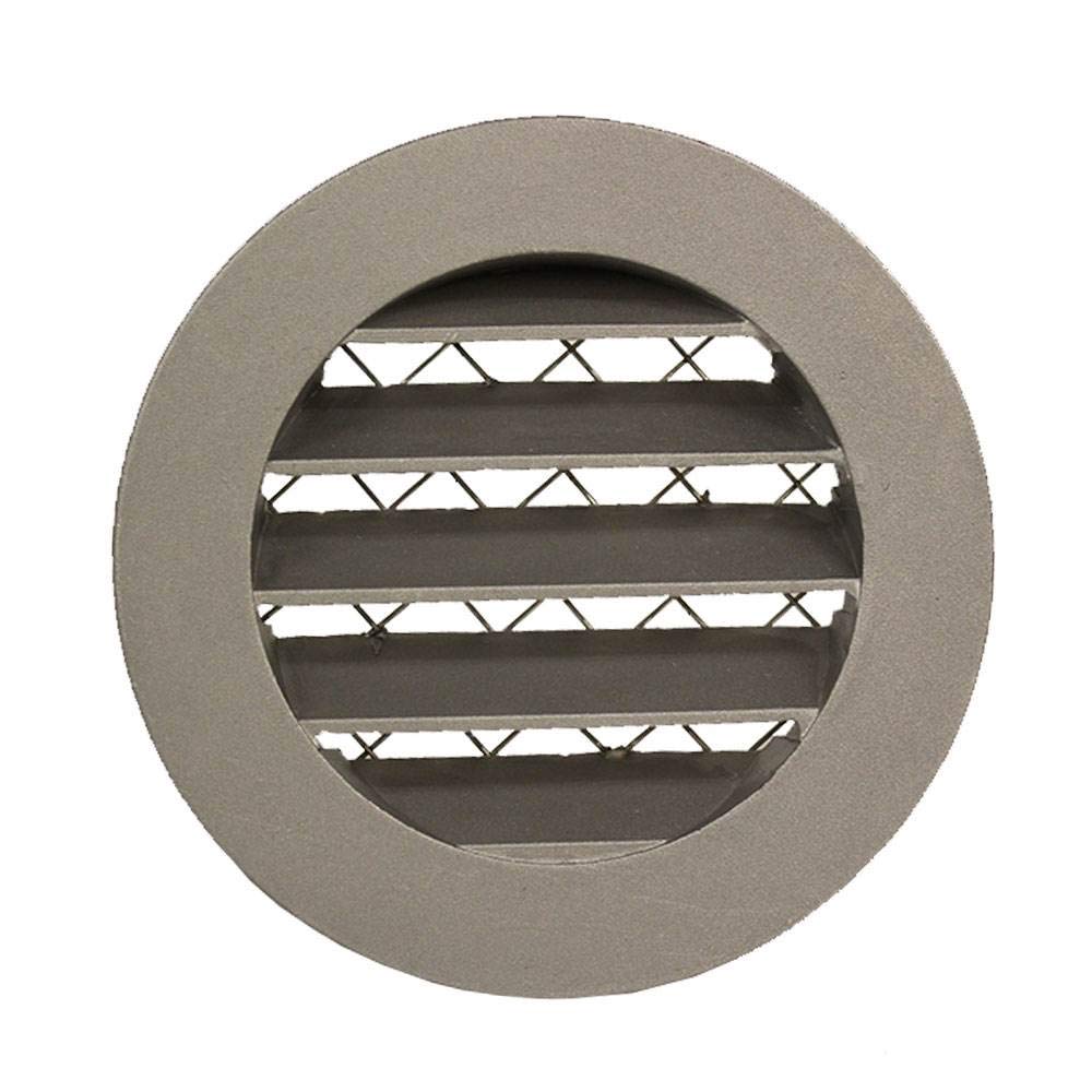 Galvanised Metal Circular 150mm / 6 inch Weather Louvre Air Vent Grille with Insect Screen by i-sells