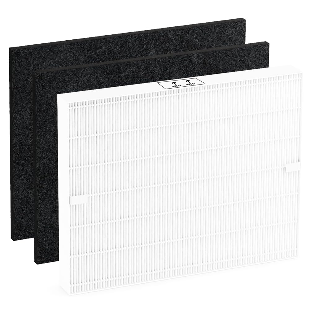 sieloonger AP-1512HH Replacement Air Filter Compatible with Coway Airmega AP-1512HH AP-1512HH-FP AP-1518R AP-1519P and Airmega 200M AIR Purifier(HEPA x 1 + Carbon Filters x 2)