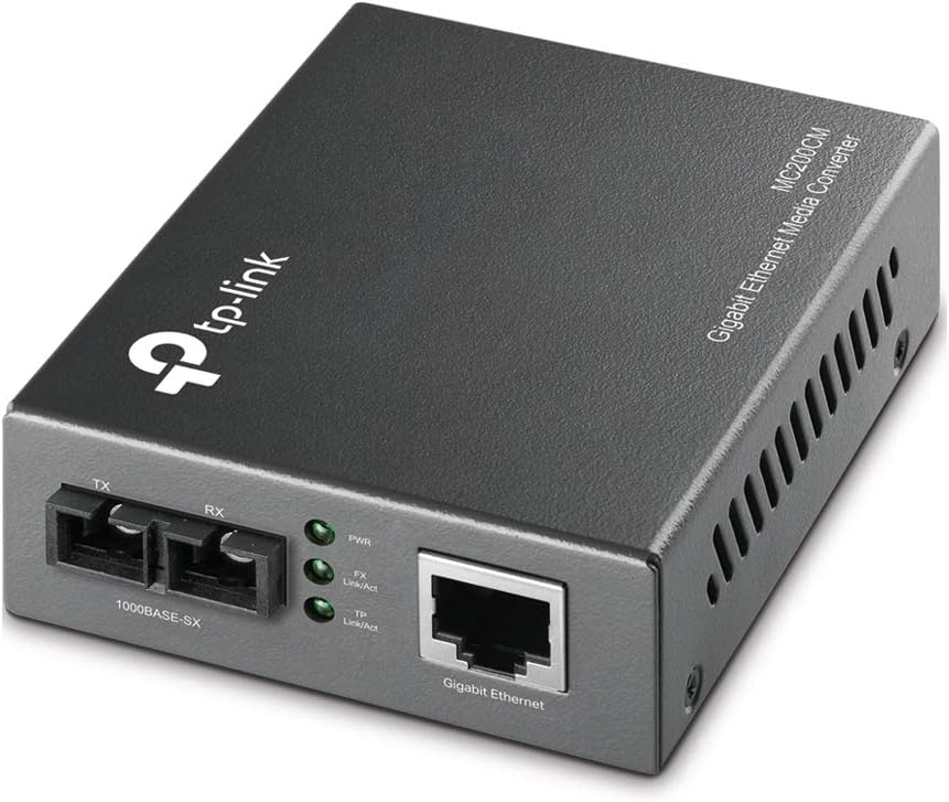 TP-Link MC200CM Gigabit SFP to RJ45 Fiber Media Converter 1000Mbps Multi-Mode