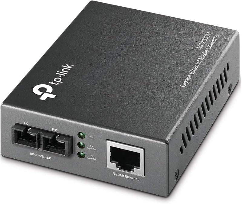 TP-Link MC200CM Gigabit SFP to RJ45 Fiber Media Converter 1000Mbps Multi-Mode