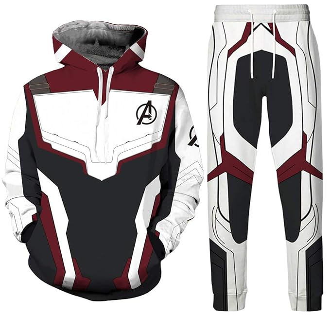 OLIPHEE Cosplay Kostüme Quantum Realm Superhero Bekleidungsets Avenger's Endgame Top mit Lange Hose Streetwear