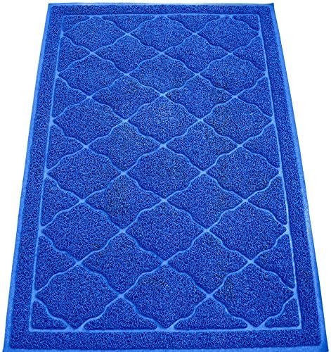 KW Pets Extra Large Cat Litter Mat Non-Toxic, Soft, Easy to Clean Cat Litter Tracking - Best Kitty Litter Catcher with Litter Trapping Mesh to Prevent Litter Scatter for Litter Free Floors