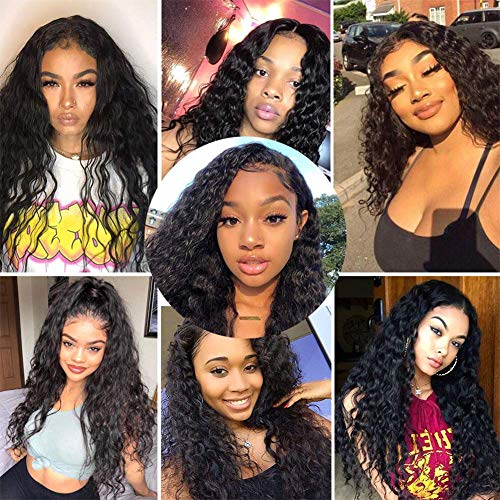 ISEE-Hair-Water-Wave-Lace-Front-Wigs-Brazilian-Virgin-Human-Hair-Wigs-for-Black-Women-150-Density-Deep-Water-Wave-Wigs-Pre-Plucked-with-Baby-Hair-Natural-Color-20-inch-13X4-Lace-Front-Wigs