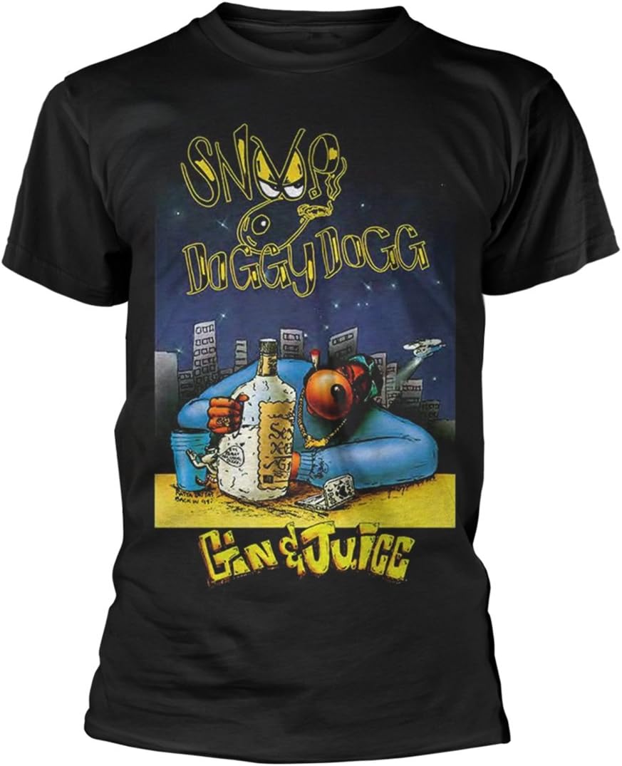 Snoop Dogg Gin and Juice Rap Official Tee T-Shirt Mens Unisex