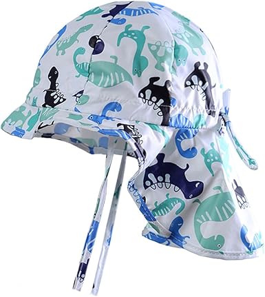 Boomly Bebe Chapeau De Soleil Decontractee Cap Anti Uv Coton Respirant Casquette De Visiere Avec Protection Du Cou Chapeau De Plage Ete De Plein Air Chapeau De Protection Amazon Fr Vetements Et Accessoires