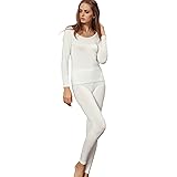 Liang Rou Women's Crewneck Long Johns Ultra Thin