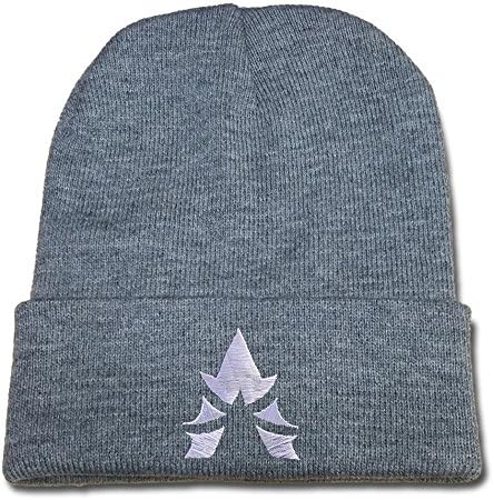 YUDUODUO Faze Apex Logo Beanie Fashion Unisex Embroidery Beanies Skullies Knitted Hats Skull Caps - Grey