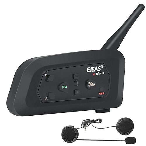 EJEAS V4 Motorcycle Helmet Intercom Bluetooth Interphone 1200M