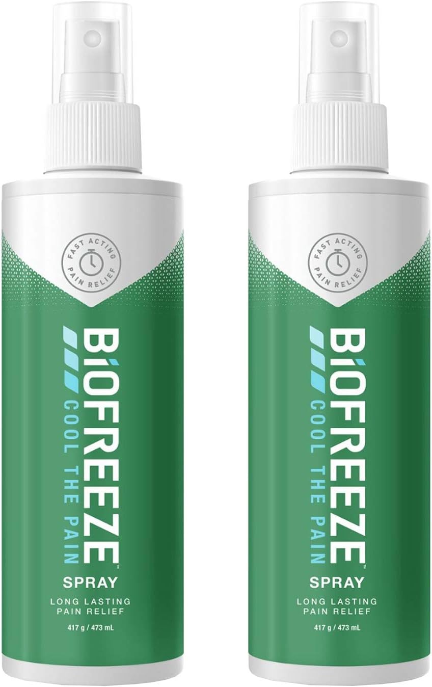 Biofreeze Pain Relieving Spray, 473ml, Cooling Topical Analgesic, On