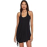 Becca by Rebecca Virtue Women's Standard Breezy Basics Knot Dress, Scoop Neck, Beach Cover Ups