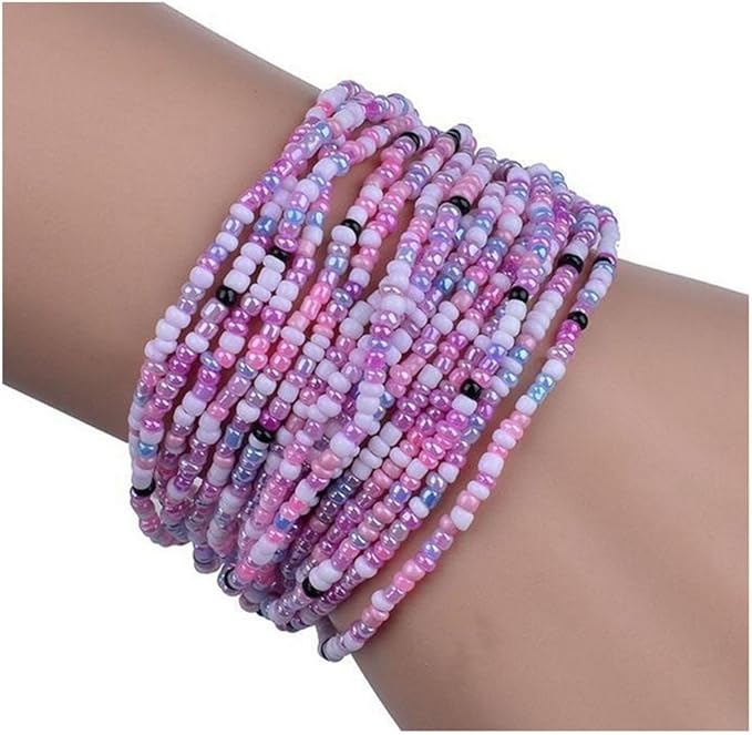 Bohemia Handmade DIY Multicolor Resin Bead Wrap Bracelets