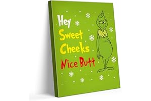 B.B.F MAKE Christmas Movie Poster Print Wall Art, Funny Xmas Canvas Pictures Humorous Home Decorations, Merry Christmas Holiday Picture Painting Wall Decor for Bathroom Living Room Bedroom, Framed 8x10inch