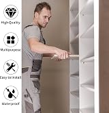 Uskerb 20 Pcs Heavy Duty L Shaped Metal Shelf Supports Polished Nickel view 5