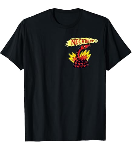 Amazon.com: Neck Deep Generic Pop Punk T-Shirt, Men's Big and Tall