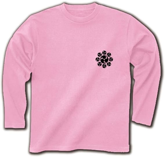 Amazon クラブティー Clubt 上杉謙信 懸り乱れ龍 文字 と 長尾氏の九曜巴 家紋 長袖tシャツ ライトピンク Xl ライトピンク オリジナルプリント 通販