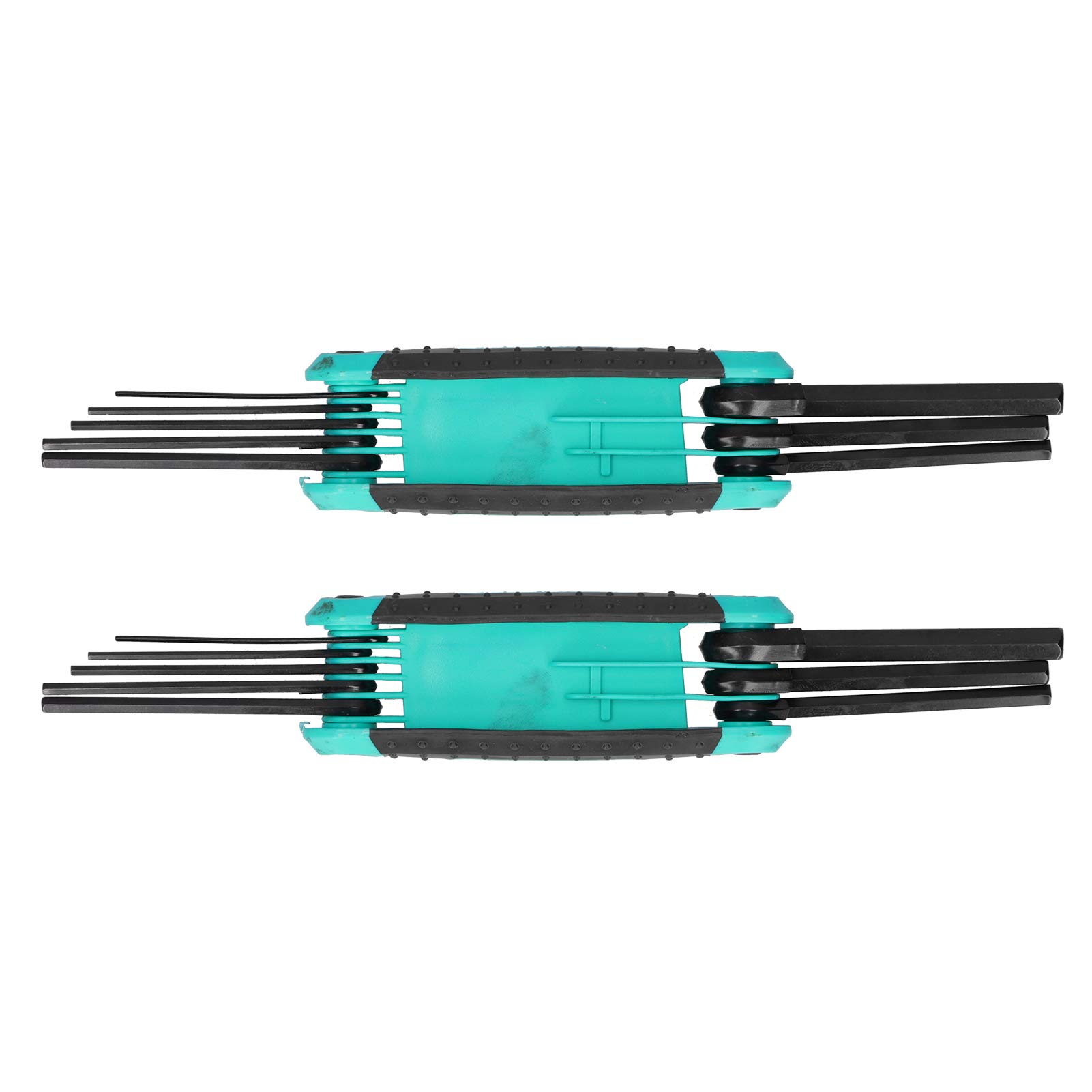 Majatou Wrench Set 2Pcs 8 in 1 Folding Hex Wrench for Tighten Remove Screws Multifunction Hand Tools1.5-8mm