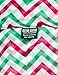 Cotton Cantina Soft Chevron Sheer Infinity Scarf in Contrasting Colors (One Size, Christmas)