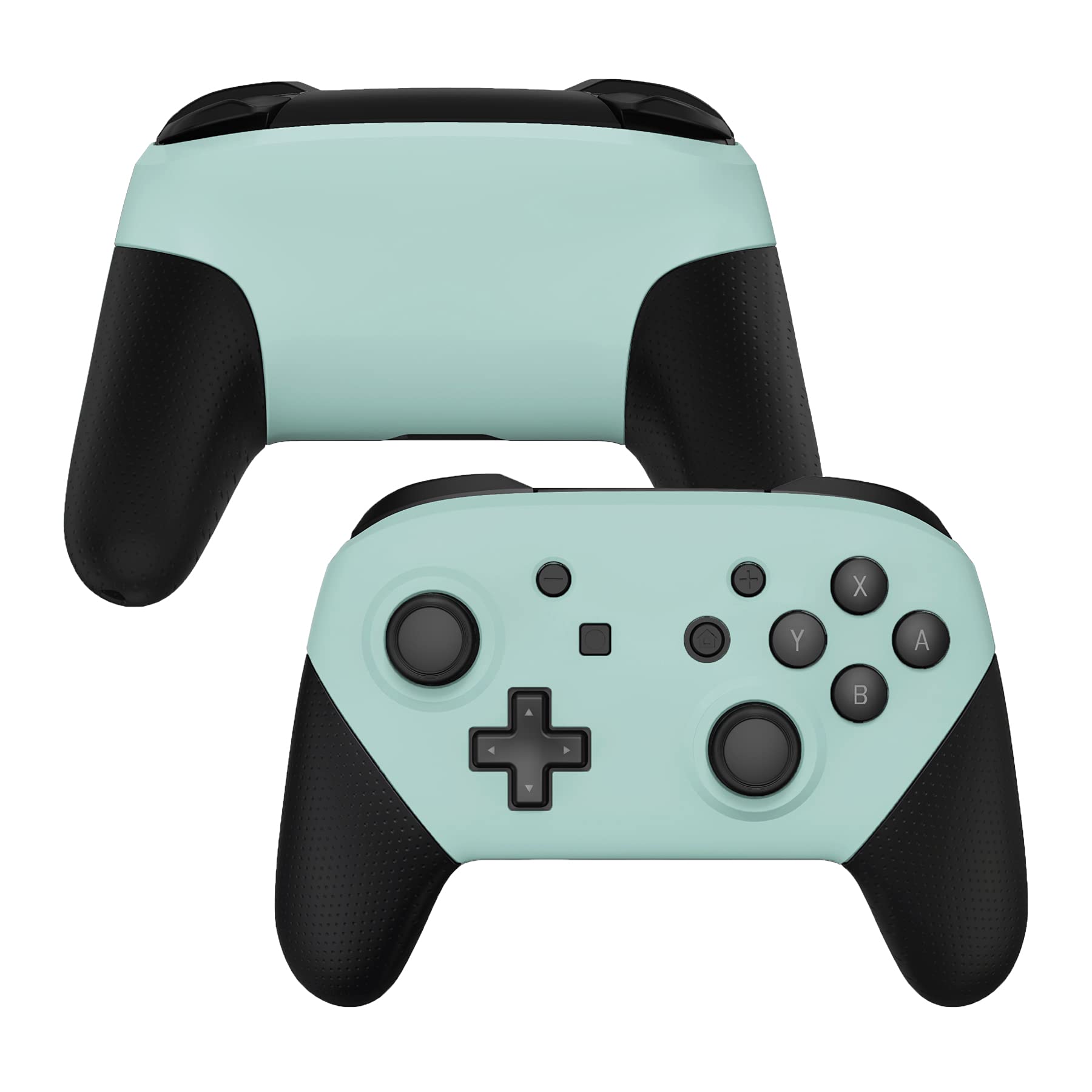 eXtremeRate Light Cyan Faceplate and Backplate for Nintendo Switch Pro Controller, DIY Replacement Shell Housing Case for Nintendo Switch Pro - Controller NOT Included