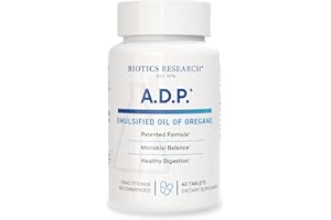 Biotics Research A.D.P.- Emulsified Oil of Oregano -Patented Formula, Wild Oregano Oil –50mg/S- Highly Concentrated Carvacrol - Sustained Release for High Absorption, GI Health –60 Tablets