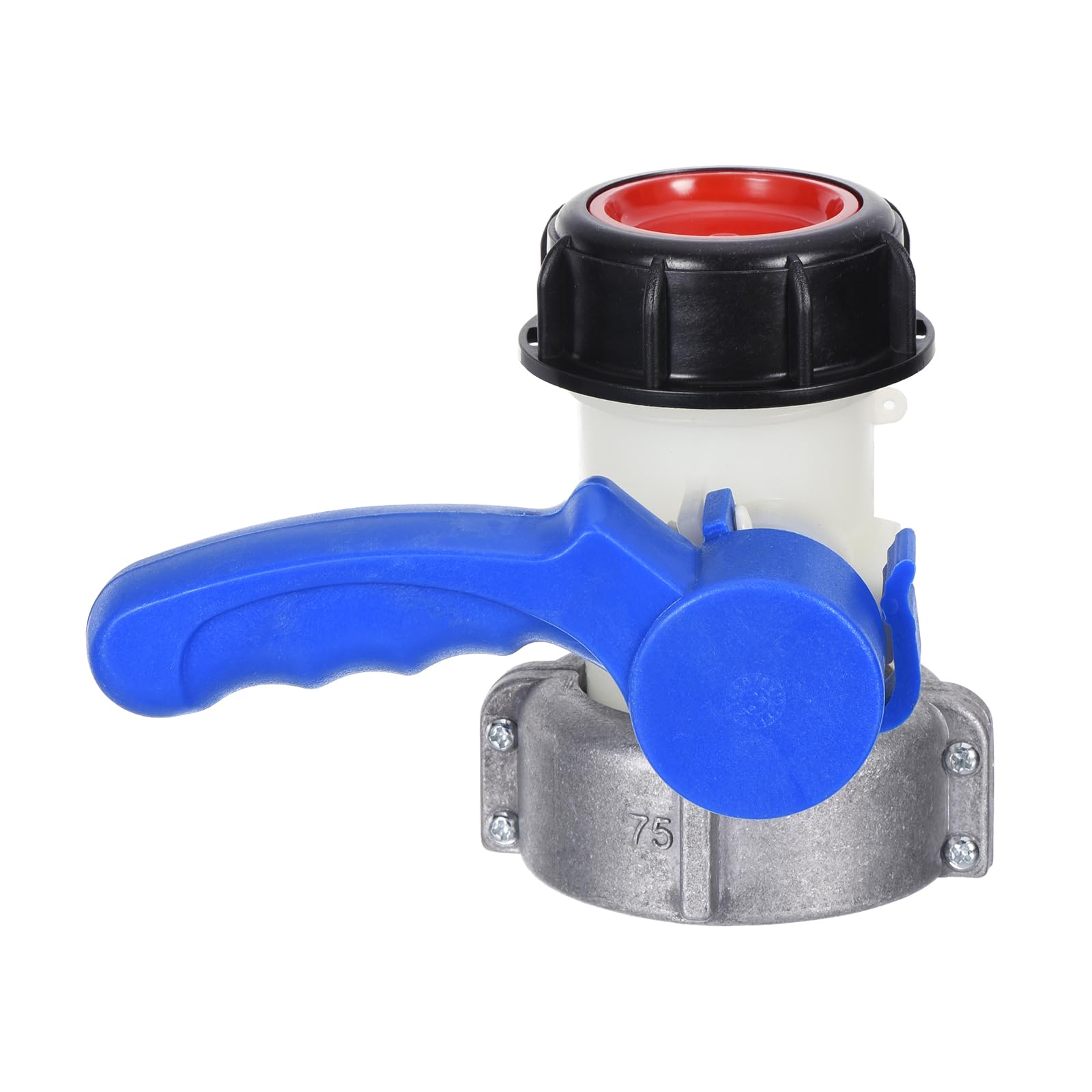 PATIKIL 75mm IBC Tote Tank Adapter DN50, Heavy 1000L IBC Tote Adapter Butterfly Valve Switch IBC Tank Water Container for IBC Water Tank Garden Irrigation