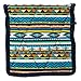 Blue Essential Oil Bottle Carrying Case - 30 Bottles of 5ml, 10ml, or 15ml Sizes for Storing & Traveling by Diffusing Essentials™ - Neon Navajo Aztec Fabric