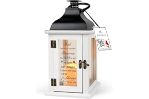 HN HAIINAA Memorial Lantern - Bereavement Sympathy Gifts for Loss of Father Memorial Gifts for Loss of Father Thoughtful Funeral Gifts for Loss of Father Remembrance Gifts for Loss of Loved One