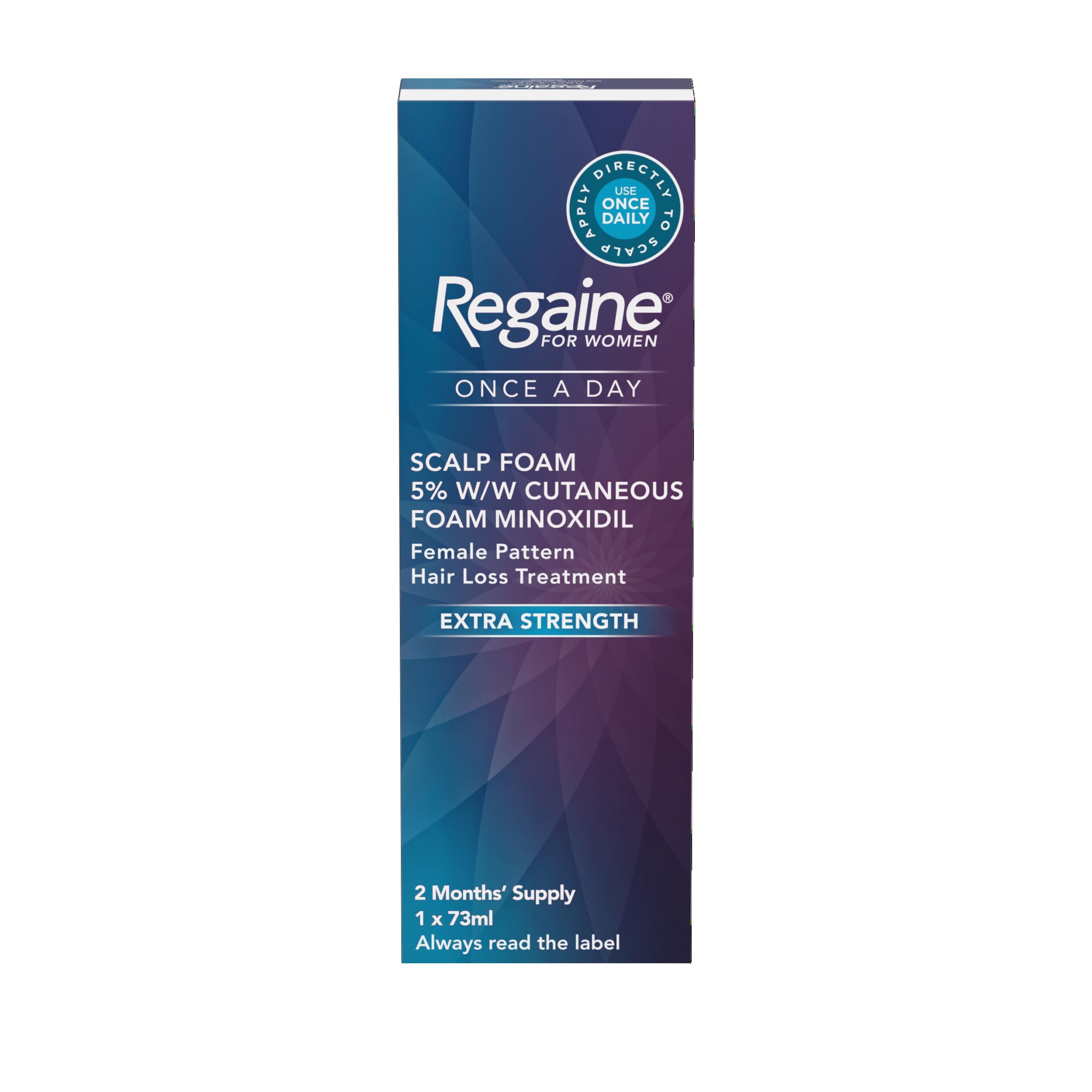 Regaine for Women Once A Day Scalp Foam (1x 73ml), Extra Strength Hair Regrowth Treatment for Female Hair Loss, to Regrow and Stimulate Follicles