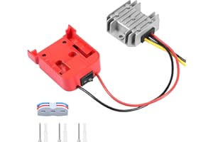 18v to 12v Step Down Converter, Compatible with Milwaukee Battery Adapter, DC Power Adapter, 12V 20A 240W Buck Converter Powe