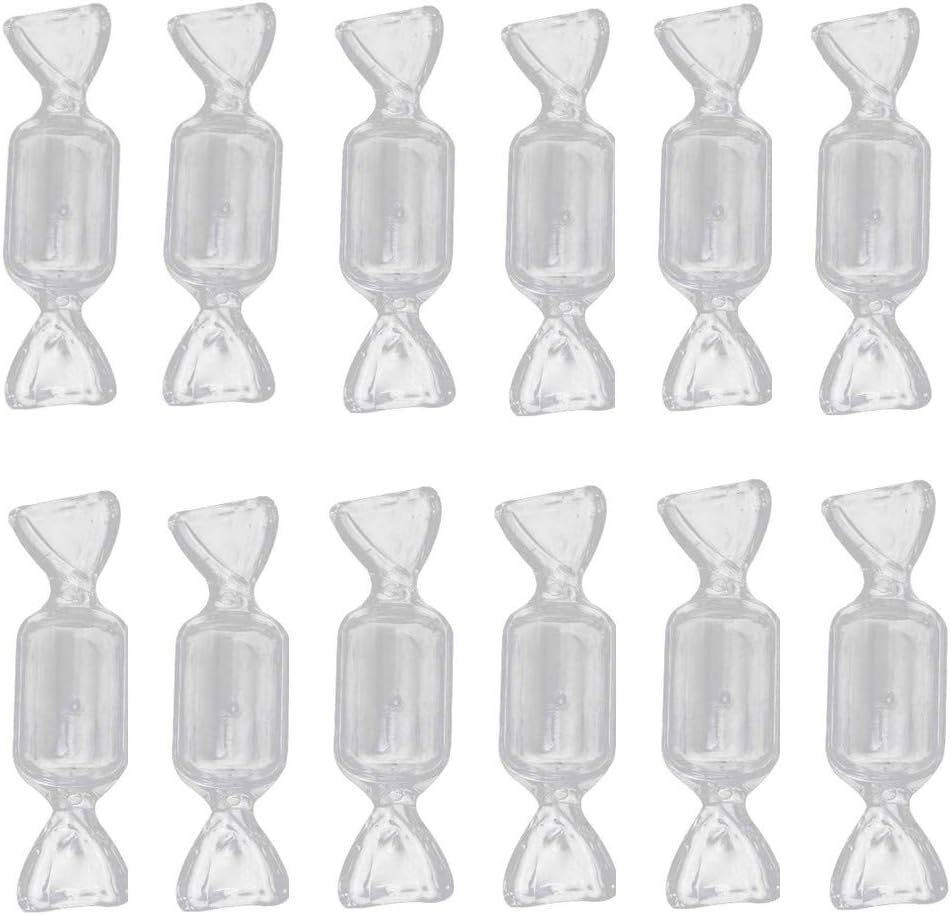 VEIREN 100 Pack Mini Transparent Candy Shape Boxes Chocolate Case Sweet Candies Bags Holder Storage Clear Container Party Wedding Favor
