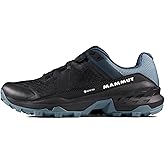 Mammut Men’s Girun II Low GTX Hiking Shoes, Lightweight Gore-TEX, Breathable Mesh, EVA Midsole & Grippy Outsole for Comfort & Trail Performance, Black-Strata, 11.5