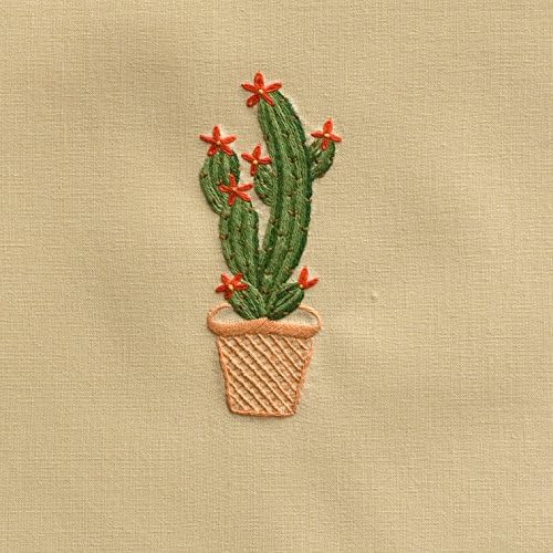 Henry Handwork Cactus Alto Hand Towel, Set of 2