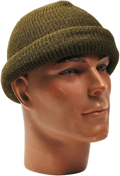 olive green wool hat