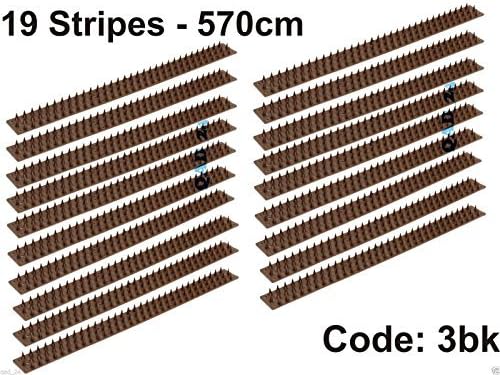 Anti Climb Fence Wall Spikes / Intruders Gates Sheds (19 Strips - 570 cm) by My Garden Path