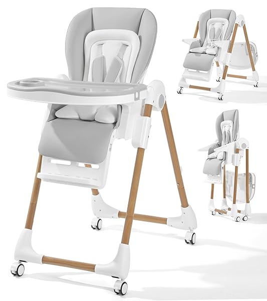 MALLIFY FOLDABLE HIGH CHAIRS FOR BABIES AND TODDLERS,...